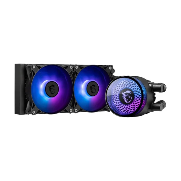 MSI MAG CoreLiquid A12 240 AIO ARGB CPU Liquid Cooler, Black, 2x 120mm ARGB PWM Fans