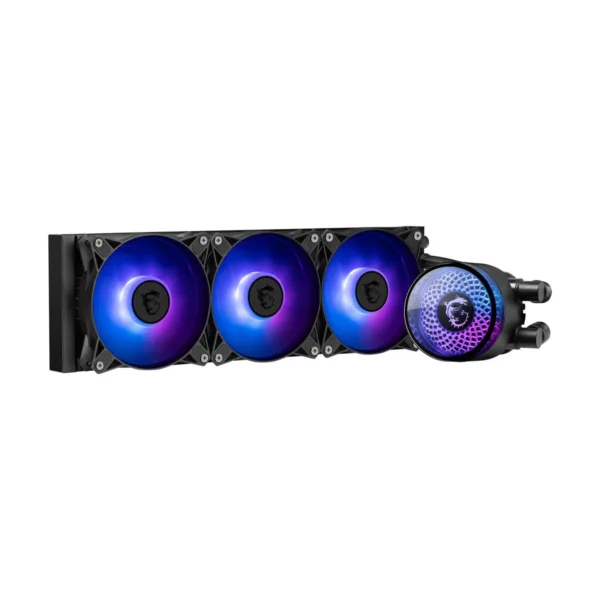 MSI MAG CoreLiquid A12 360 AIO ARGB CPU Liquid Cooler, Black, 3x 120mm ARGB PWM Fans