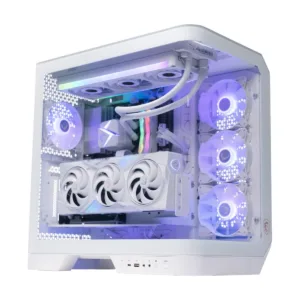 MSI Vision ZS 9NVV-2080US Desktop, White, Ryzen 9 9950X3D, RTX 5080, 32GB DDR5, 2TB SSD