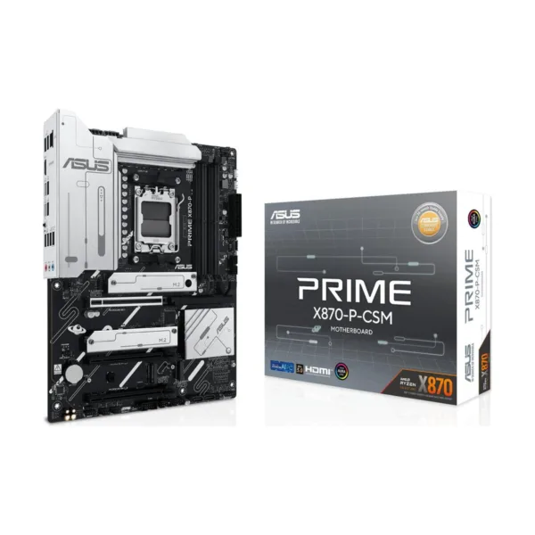 A0ZXD2602280LS0N31F.jpg ASUS Prime X870-P-CSM AM5 ATX Business Motherboard, DDR5, 4x M.2, PCIe 5.0, USB4, 2.5Gb LAN