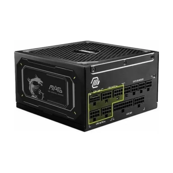 MSI MAG A1000GL PCIE5 II 1000W Power Supply, Active PFC, 90% Efficiency
