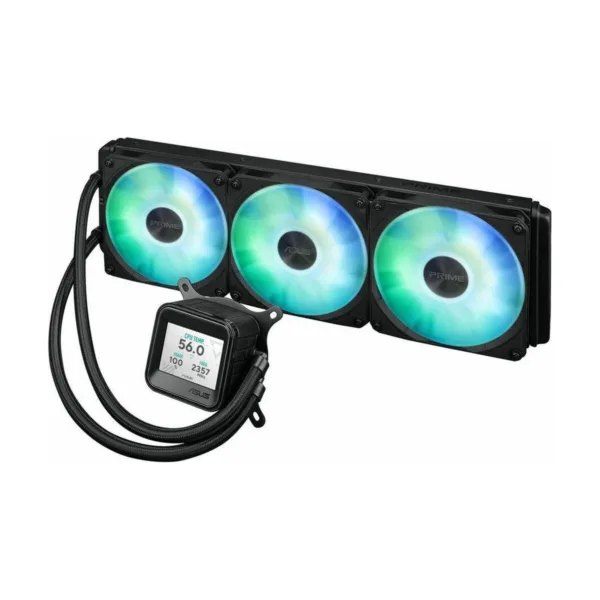 ASUS Prime LC 360 ARGB LCD AIO CPU Liquid Cooler, 3 Fans, Aluminum Radiator, LGA 1851/AM5