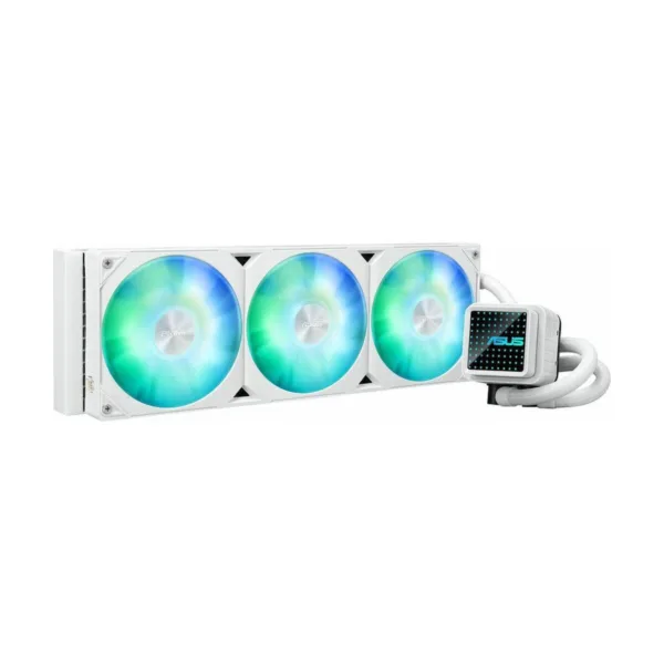 ASUS Prime LC 360 ARGB White Edition AIO CPU Liquid Cooler, 3x 120mm ARGB Fans, Aura Sync