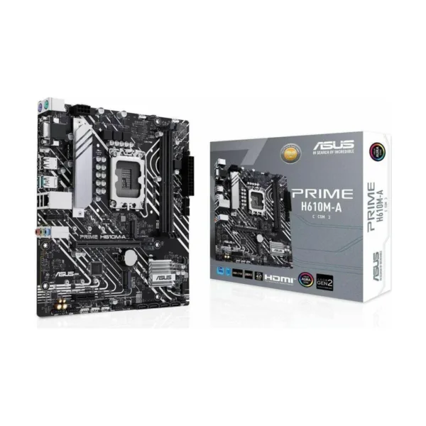 ASUS Prime H610M-A-CSM LGA 1700 Micro-ATX Motherboard, Intel H610, DDR5