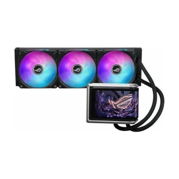 ASUS ROG Ryuo IV 360 ARGB AIO CPU Cooler, 6.67" Curved AMOLED Display, Asetek Gen8 V2 Pump
