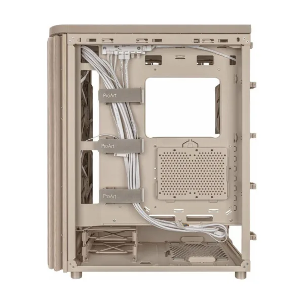 A24GD2605150CL4J408.jpg ASUS ProArt PA401 Wood Edition Mesh PC Case, Beige, Dual 160mm Fans, Integrated Fan Hub