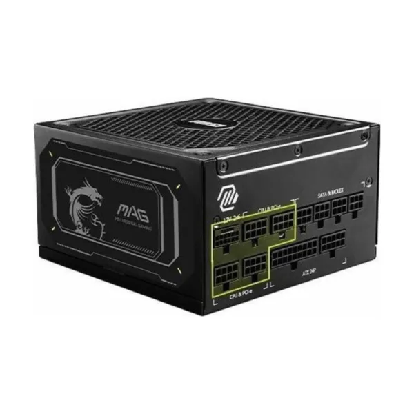 MSI MAG A1000GL PCIE5 II 1000W Power Supply, Active PFC, 90% Efficiency