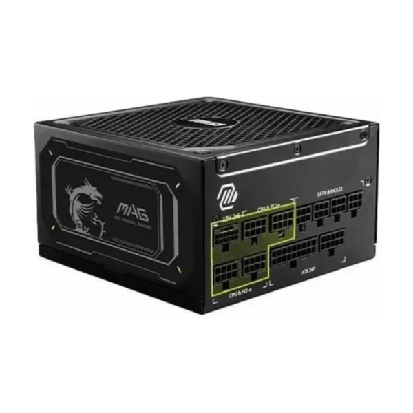 MSI MAG A1000GL PCIE5 II 1000W Power Supply, Active PFC, 90% Efficiency