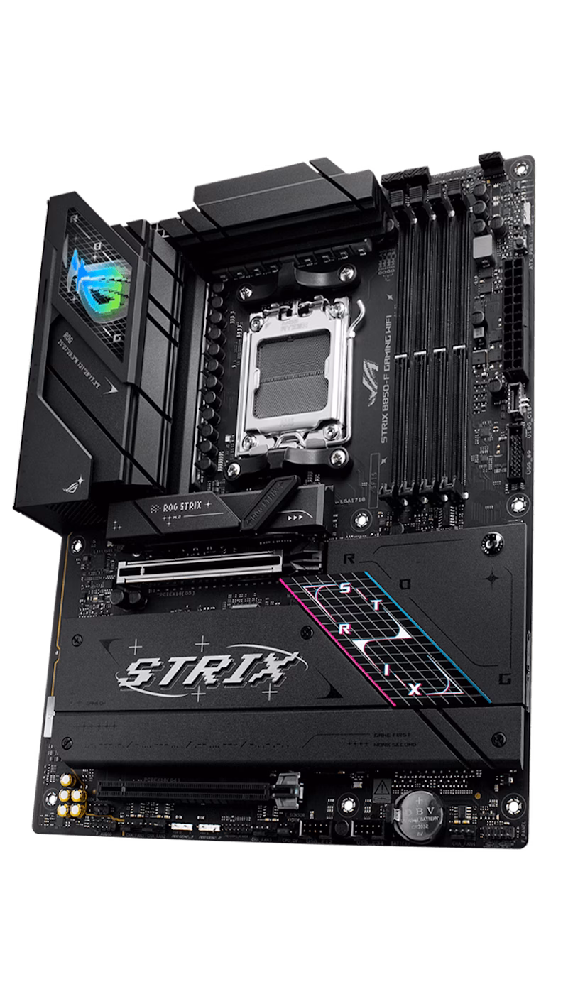 The ROG Strix B850-F is ready to launch into lightspeed.